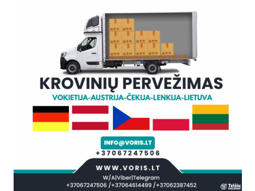  KROVINIŲ PERVEŽIMAS ŠIĄ SAVAITĘ! Turime laisv