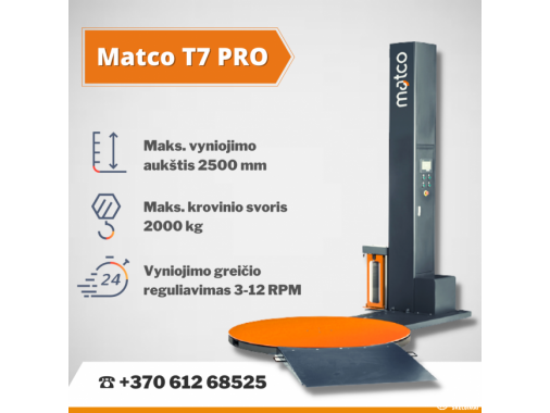  Palečių vyniotuvas Matco T7 PRO 
